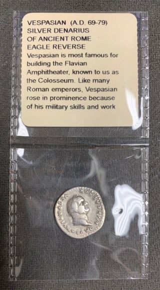 Vespasian (a.  D.  69 - 79) Silver Denarius Of Ancient Rome Nr