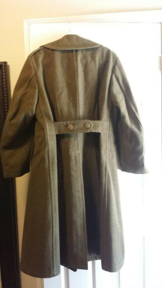 Authentic Ww2 Us Military Issued Wool Trench Coat