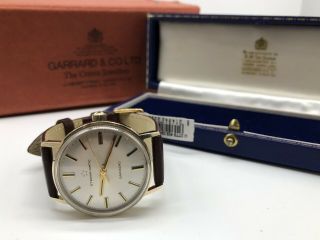 Rare Vintage 9ct 9k Solid Gold Eterna - Matic Garrard Automatic Mens Watch (boxed)