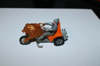Vintage Rrrumbler Motorcycle Centurion Orange With Rider Mattel Hot Wheels