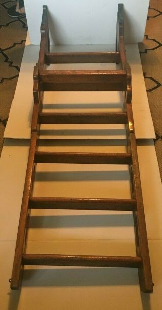 Vintage Wood Boat 6 Rung Wood Ladder 40 