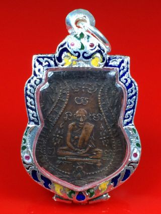 Old Coin Lp Glrng Wat Pryat Thai Buddha Amulet