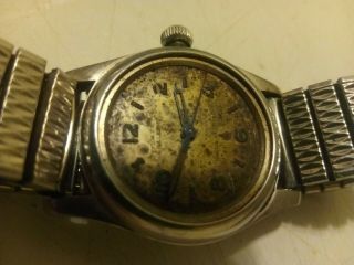 1940s Rare Vintage Oyster Raleigh Military Watch 15 Jewels Swiss Watch 4