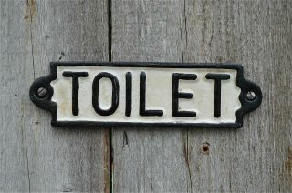 Vintage Style Cast Iron Railway Station Toilet Door Sign Plaque Pp2