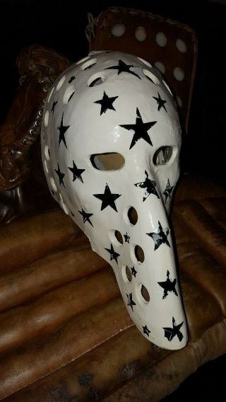 Vintage Michel Dion style handmade real goalie mask 2