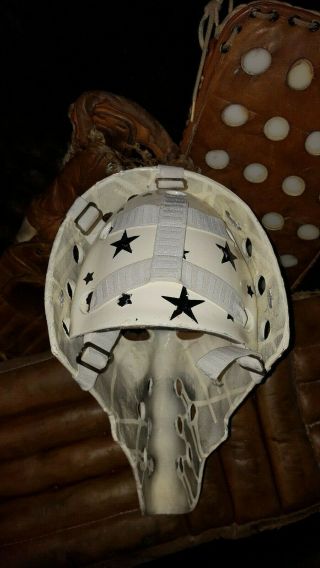 Vintage Michel Dion style handmade real goalie mask 5