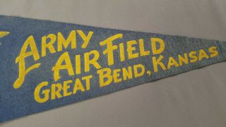 Great Bend Army Air Field KS Kansas WW2 World War 2 Pennant B - 17 Flying Fortress 3
