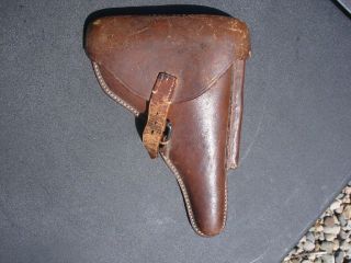 German P - 08 Luger Brown Holster Made In Germany 1920 Export