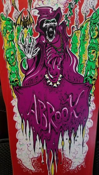 NOS Zorlac Mark / Barry Abrook Ghoul Skateboard Deck OG 1989 SUAS Texas 7