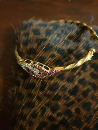 Art Deco Vintage 18 ct gold diamond and ruby bracel 2