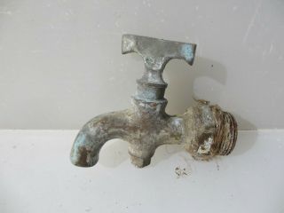 Antique Brass Tap Garden Sink Stables Basin Victorian Tank Urn Old Water