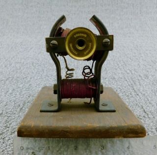 Small Open Frame Antique Toy Meccano Electric Motor w/ / 4