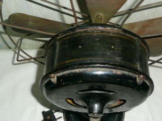 Antique Electric Fan Brass Blade Vintage AEG model ? 11