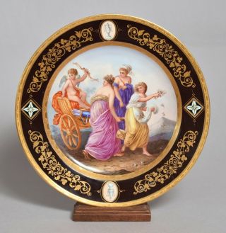 A Wonderful Antique Meissen German Porcelain Cabinet Plate 2