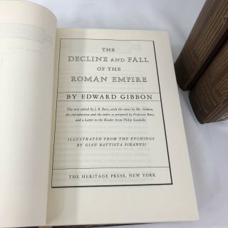 The Decline and Fall of the Roman Empire - 3 Volume Set Heritage Press 1946 5