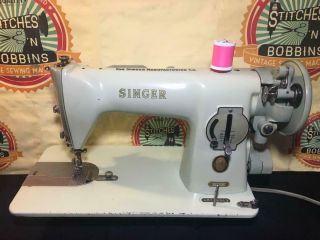 Vintage Green Singer 15 - 125 Sewing Machine 2