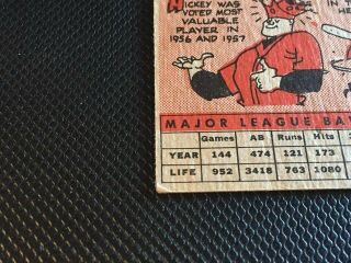 1958 Topps Mickey Mantle 150 VGEX Vintage Hall of Famer 3