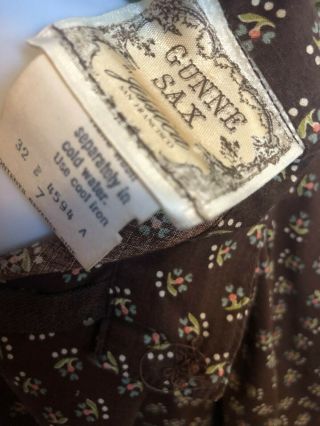 Vintage Gunne Sax Skirt & Vest and Blouse 3 Piece Set Size 7 Floral Plaid Mixed 11