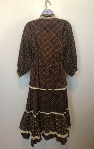 Vintage Gunne Sax Skirt & Vest and Blouse 3 Piece Set Size 7 Floral Plaid Mixed 5