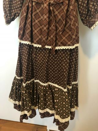 Vintage Gunne Sax Skirt & Vest and Blouse 3 Piece Set Size 7 Floral Plaid Mixed 9