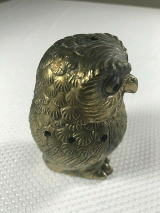Vintage Lidded Japanese Brass Censor Smudge OWL incense burner 4