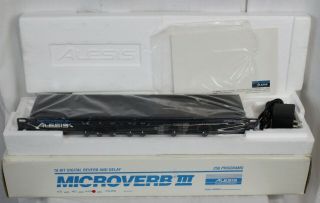 Alesis Microverb Iii Digital Reverb & Delay Vintage Rack 16 Bit 256 Program