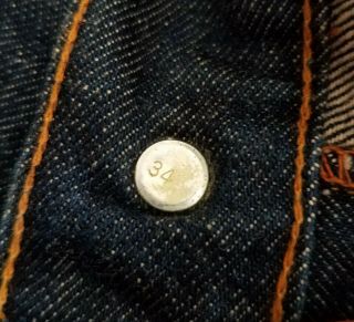 VTG 60s 70s LEVIS 606 JEANS ORANGE TAB BIG E TALON ZIP DEEP INDIGO sz 30W x 32L 8