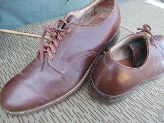 Wwii? Korea? Us Officers Brown Dress Shoes 9 1/2c