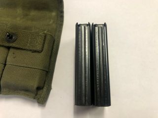 Two WWll M1 Carbine Magazines and pouch circle IU 6