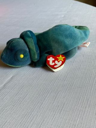 Ty Beanie Babies Retired Rainbow The Iguana 1997 Beanie Baby Vintage