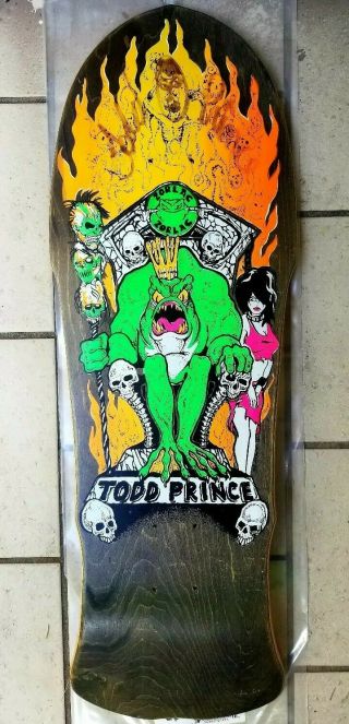 NOS Zorlac Todd Prince Signed Frog Prince Skateboard Deck OG SUAS Texas 2