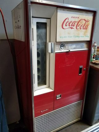 Vintage Coca - Cola Coke Bottle Machine Runs Quiet And Gets Very Cold