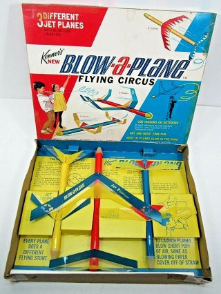 Vintage 1968 Kenner Blow A Plane Flying Circus 1960 
