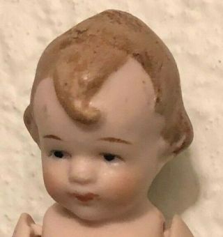 1921 Louis Amberg MIBS All Bisque Doll RARE w LABEL Antique Germany BIsque 3 