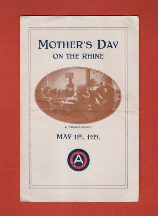 Rare 1919 Wwi Aef Brochure Mother 