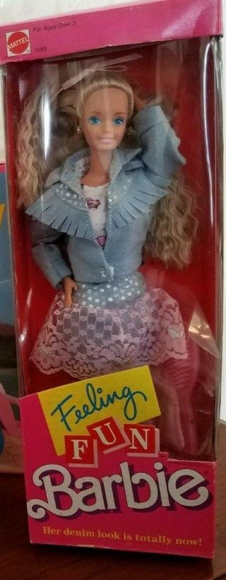 1988 Feeling Fun Barbie And 1984 Day To Night Barbie