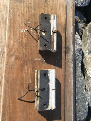 Antique Cast Iron Lift - Off Door Hinges - 3”