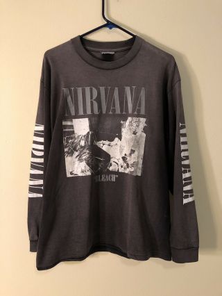 Vintage Nirvana Bleach Long Sleeve T Shirt