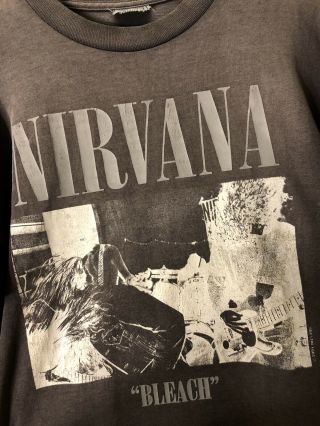 Vintage Nirvana Bleach Long Sleeve T Shirt 3