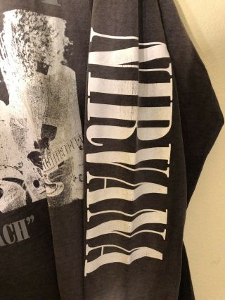 Vintage Nirvana Bleach Long Sleeve T Shirt 6