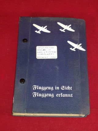 1935 German War Plane Identification Book Flugzeug In Sicht - Flugzeug Erkannt