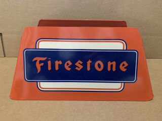 Rare Vintage Firestone Tire Gas Station Dealer Tire Display Stand Sign