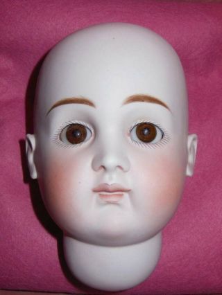 Antique A.  T.  Type Kestner Doll Head Closed Mouth Marked 15