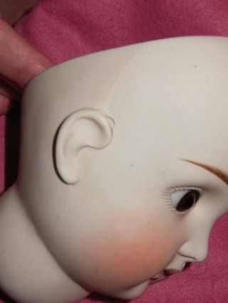 ANTIQUE A.  T.  TYPE KESTNER DOLL HEAD CLOSED MOUTH MARKED 15 4
