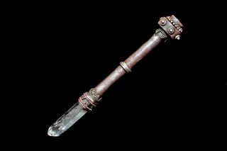 VICTORIAN ANTIQUE STERLING SILVER AUTHENTIC WITCHCRAFT CASTING SPELLS MAGIC WAND 10