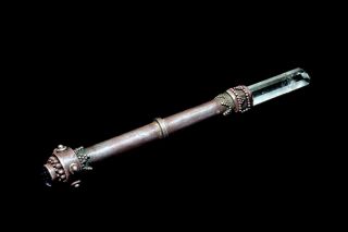 VICTORIAN ANTIQUE STERLING SILVER AUTHENTIC WITCHCRAFT CASTING SPELLS MAGIC WAND 11