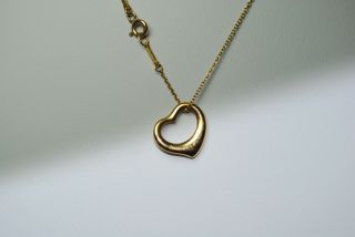 18k Gold Tiffany & Co.  Elsa Peretti Chain 17.  5 