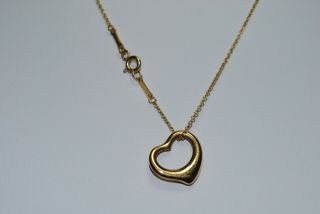 18k Gold Tiffany & Co.  Elsa Peretti Chain 17.  5 
