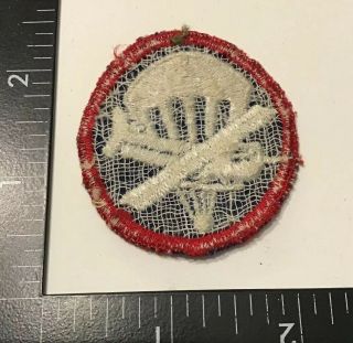 WW2 US Army Airborne Glider Parachute Infantry Enlisted Twill Cap Insignia PATCH 2