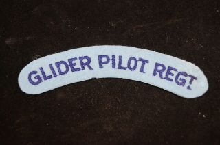 Ww2 British Glider Pilot Regiment Cloth Shoulder Title